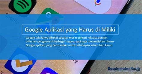 Aplikasi Google yang Berguna Sehari-hari